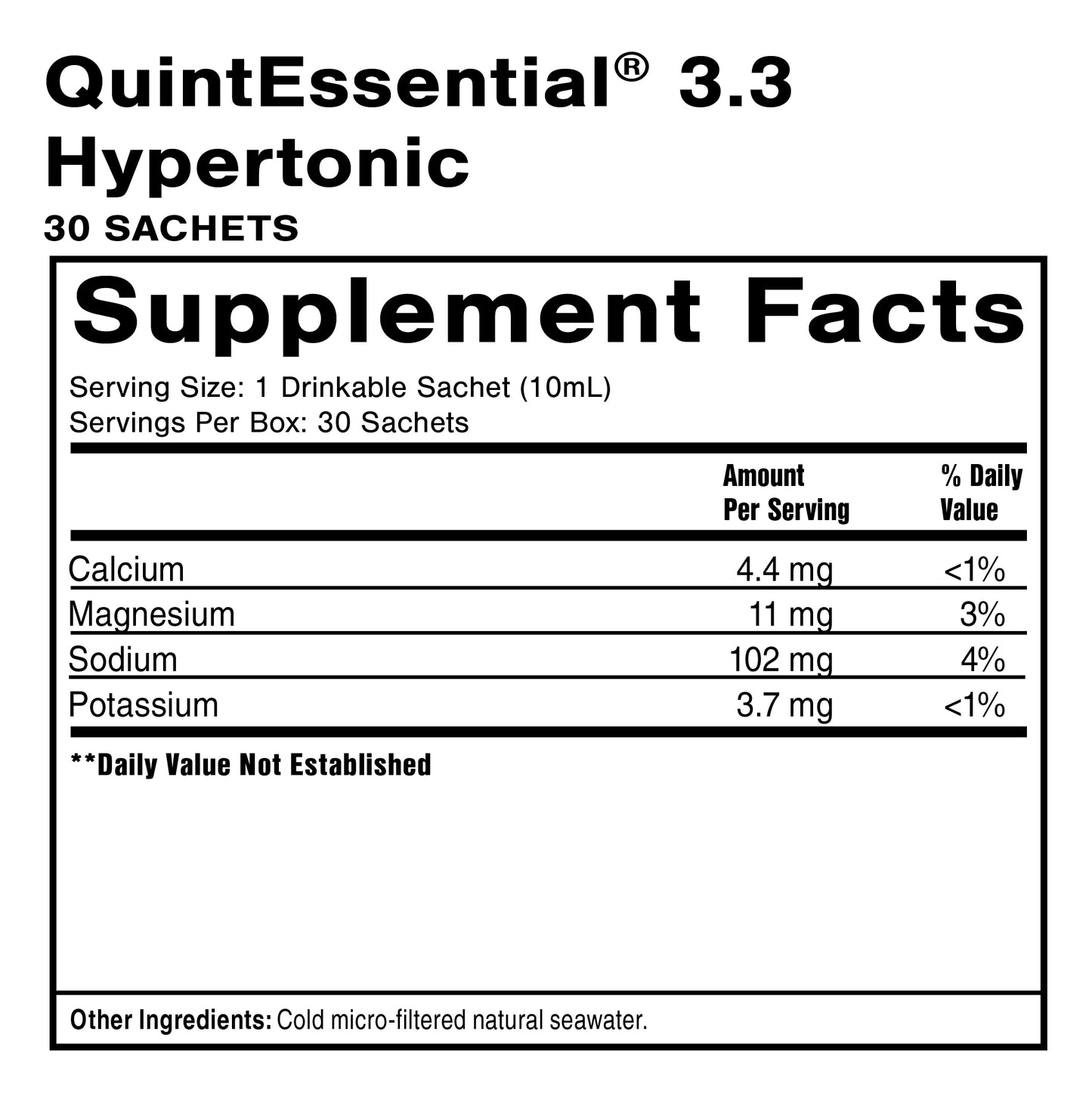 QuintEssential® 3.3 Sachets