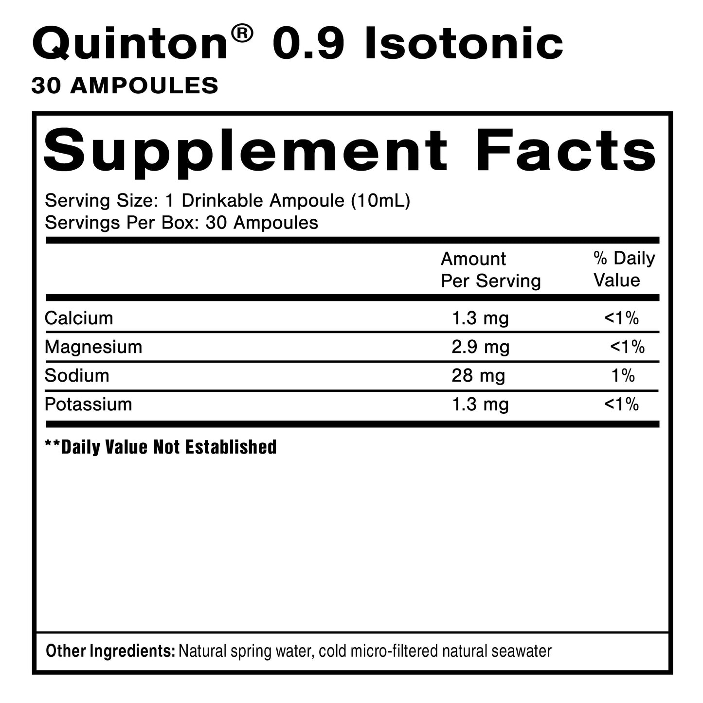 Quinton® Isotonic Ampoules